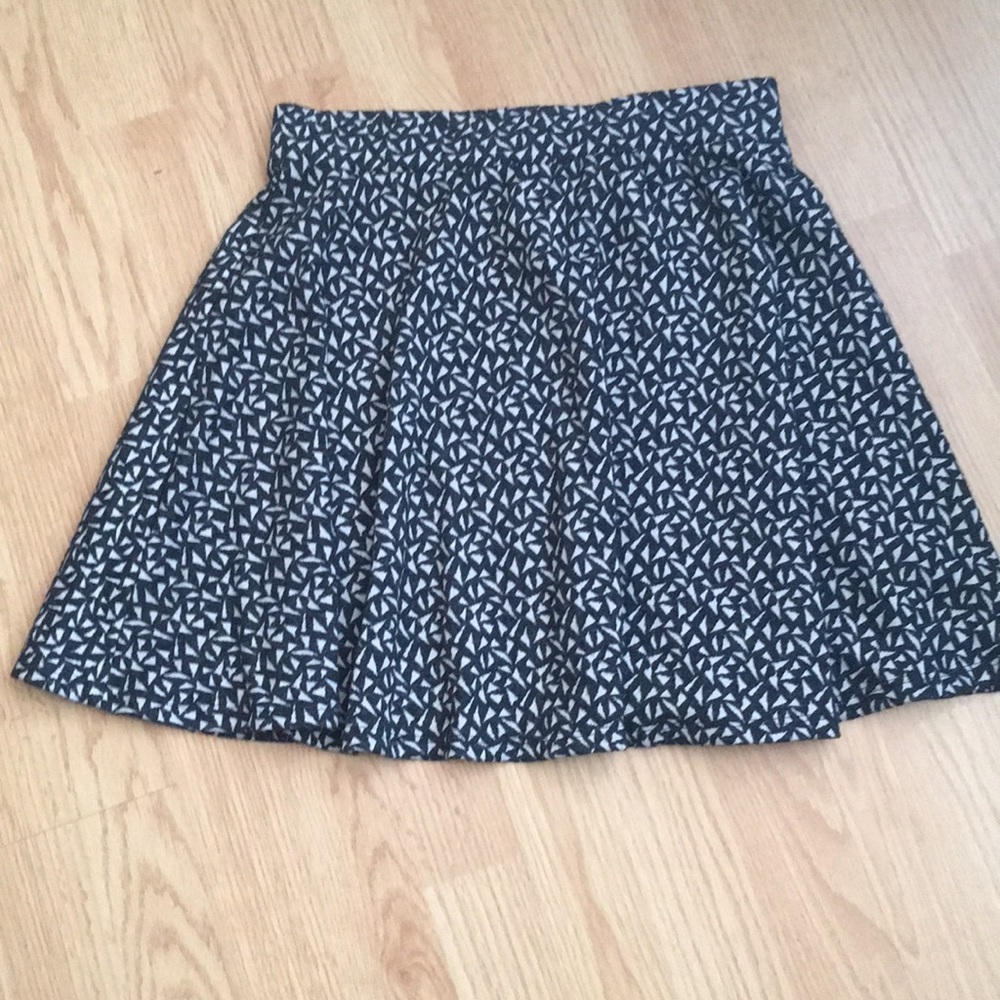 Black and white patterned skirt